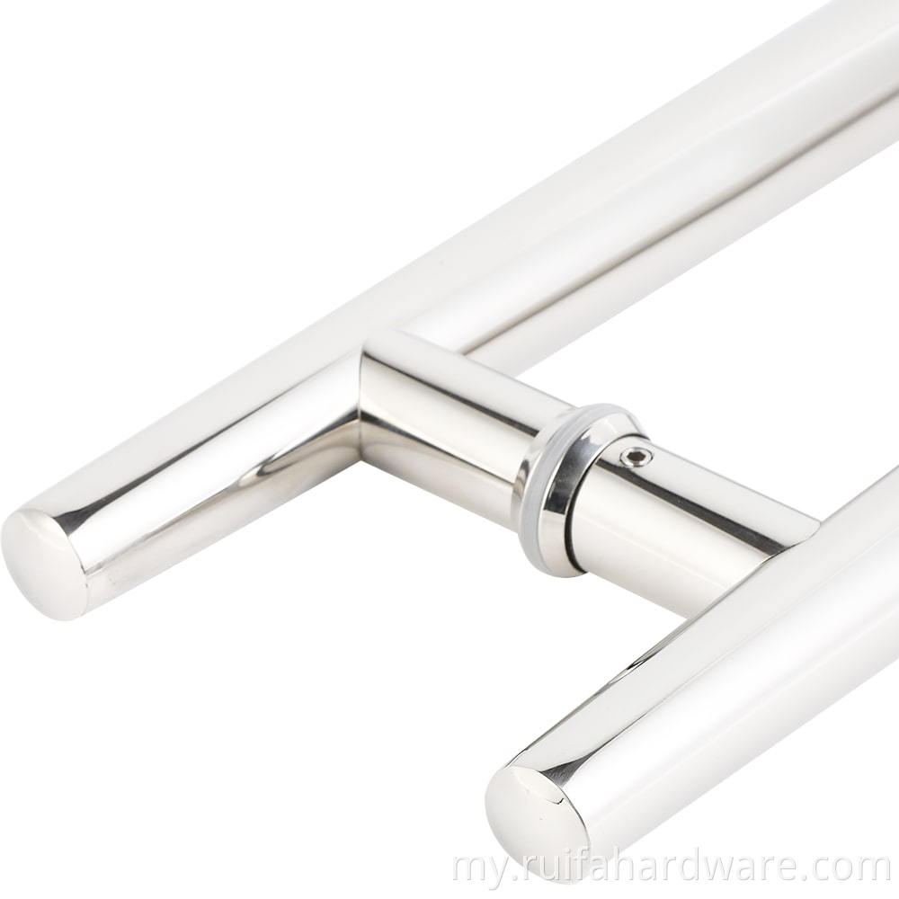 Round Tube Glass Door Handles (2)